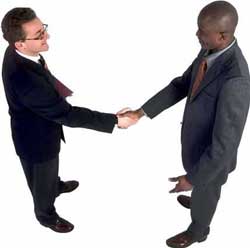 men shaking hands